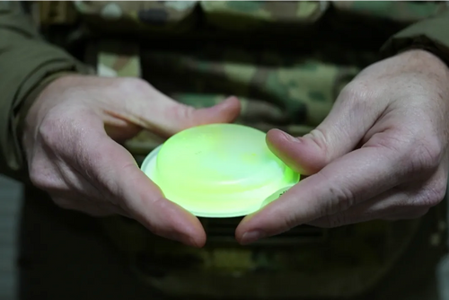 3" Lightshape Self Adhesive Lights (Case of 10) - close-up detail