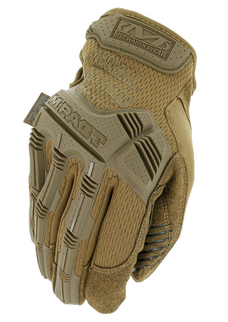 M-Pact Tactical Impact Resistant Gloves - Coyote Brown - detail view