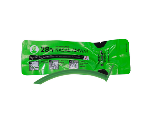 Pre-Lubricated Nasal Airway (NPA) - angled product view