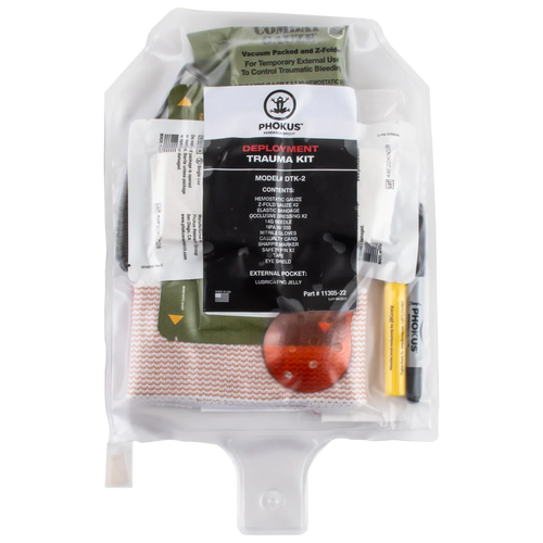 Phokus Research Group Deployment Trauma Kit - angled product view