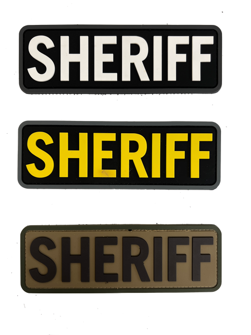 SHERIFF PVC Identification Panel Small (2"x 6") - main product image