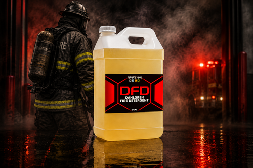 DFD Dahlgren Fire Detergent - side profile view