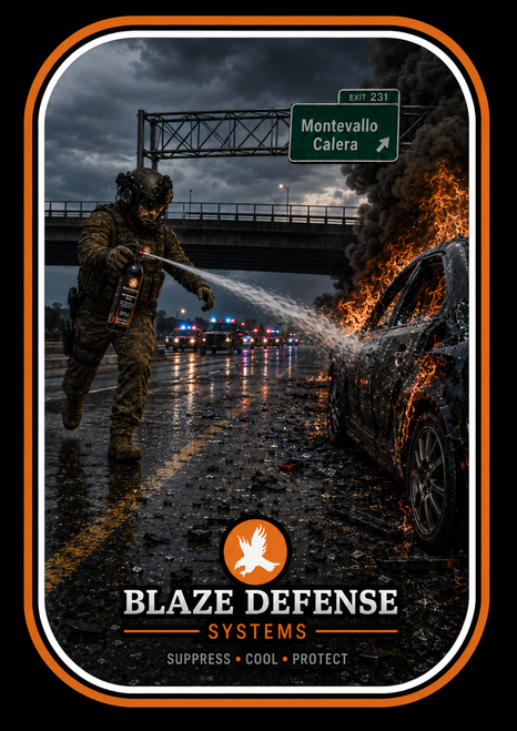 Blaze Fire Suppression Decal - main product image