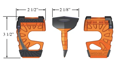 orange wedge wedge ガレージ　サイケ Door Wedge | Medical Kit | Blaze Defense Systems