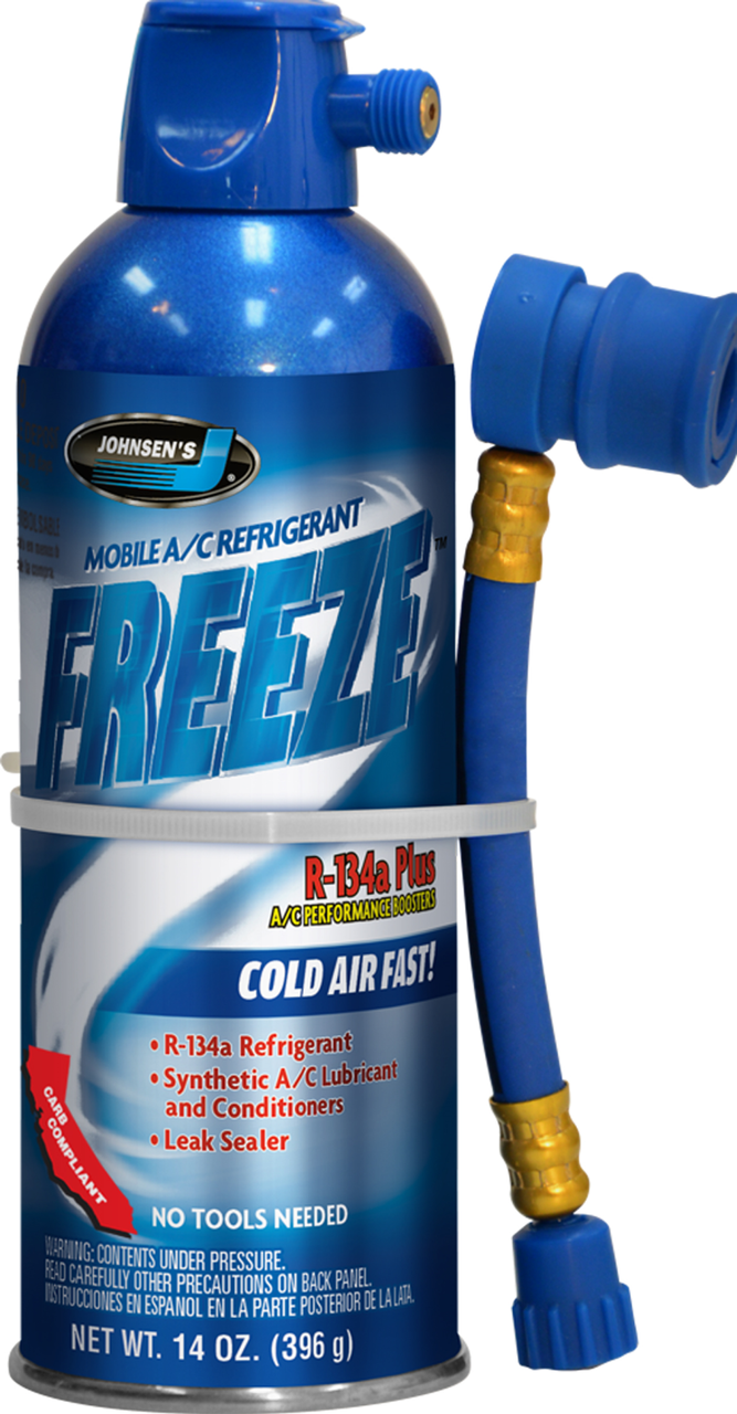 Johnsen's 14oz Freeze R-134A Plus - With Hose For California 6611