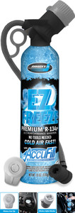 
Premium R-134a refrigerant plus A/C performance boosters.
Includes trigger and high pressure gauge assembly with wireless AccuFill&reg; technology.
Synthetic A/C lubricant, conditioner and leak sealer.

AccuFill&reg; is the most advanced A/C...