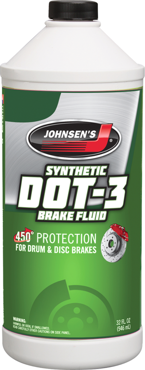 Johnsen's DOT 3 Brake Fluid, 32 Oz.