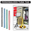 Personalized Tuba Case Luggage Tag with Loop