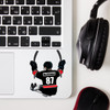 Personalized Sledge Hockey Water Bottle Stickers -6 Pack