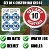 Stinky Lockers Personalized Baseball Bat Knob Stickers Customily