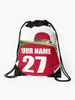 Stinky Lockers Personalized Baseball Draw String Bag