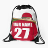 Stinky Lockers Personalized Baseball Draw String Bag