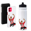 Stinky Lockers  6 Pack Personalized Soccer Water Bottle Sticker