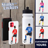 Stinky Lockers Personalized Male Soccer Sticker  