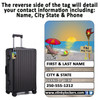 Personalized New York Luggage Tag -Hers