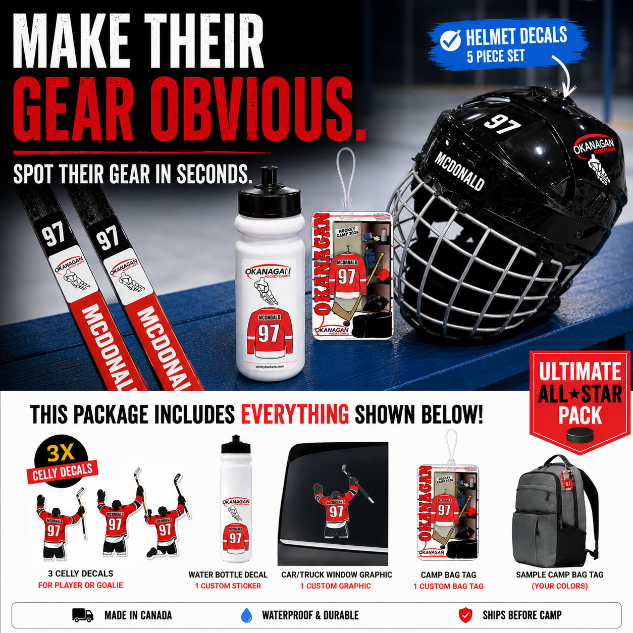 Stinky Lockers OHC Elite All-Star Camp Pack-Best Value