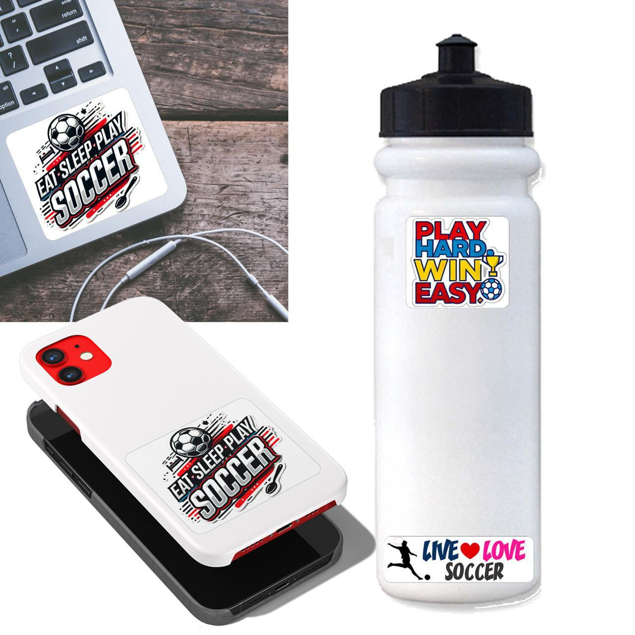 Stinky Lockers Soccer Sticker- Assorted 8 Sticker Sheet 