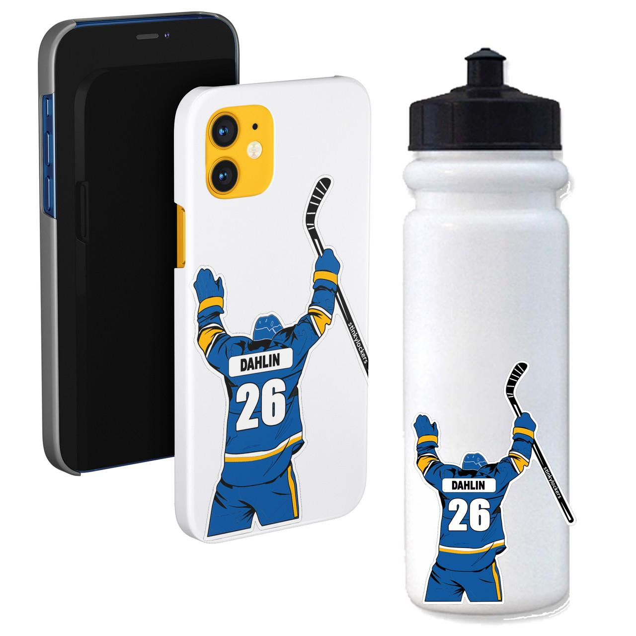 Stinky Lockers Buffalo 26 Dahlin Waterproof Hockey Stickers 3 Pack 
