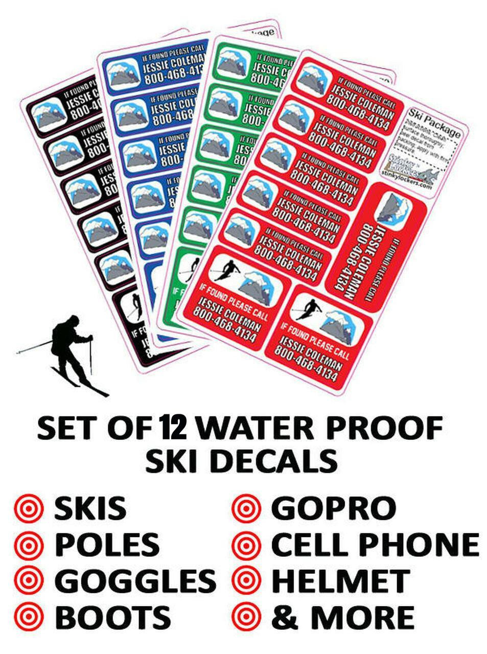 Ski Labels & Bag Tag Combo - Stinky Lockers Ltd.