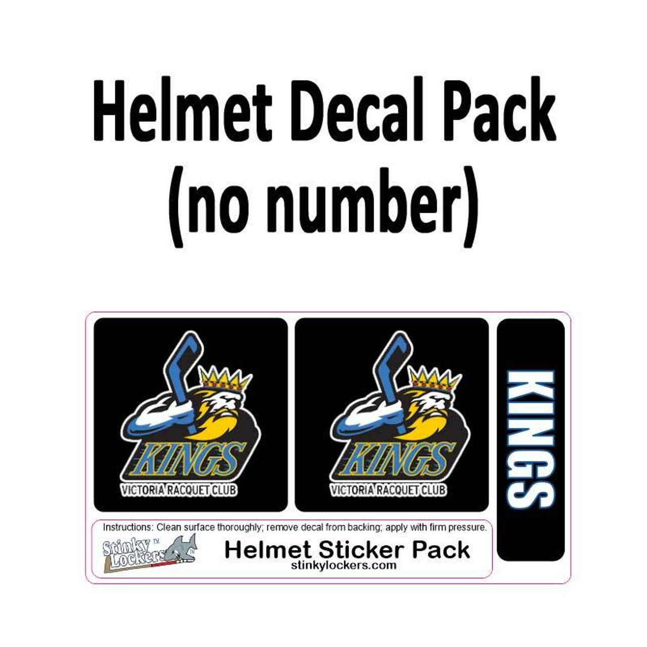 Helmet Sticker Pack-No Number