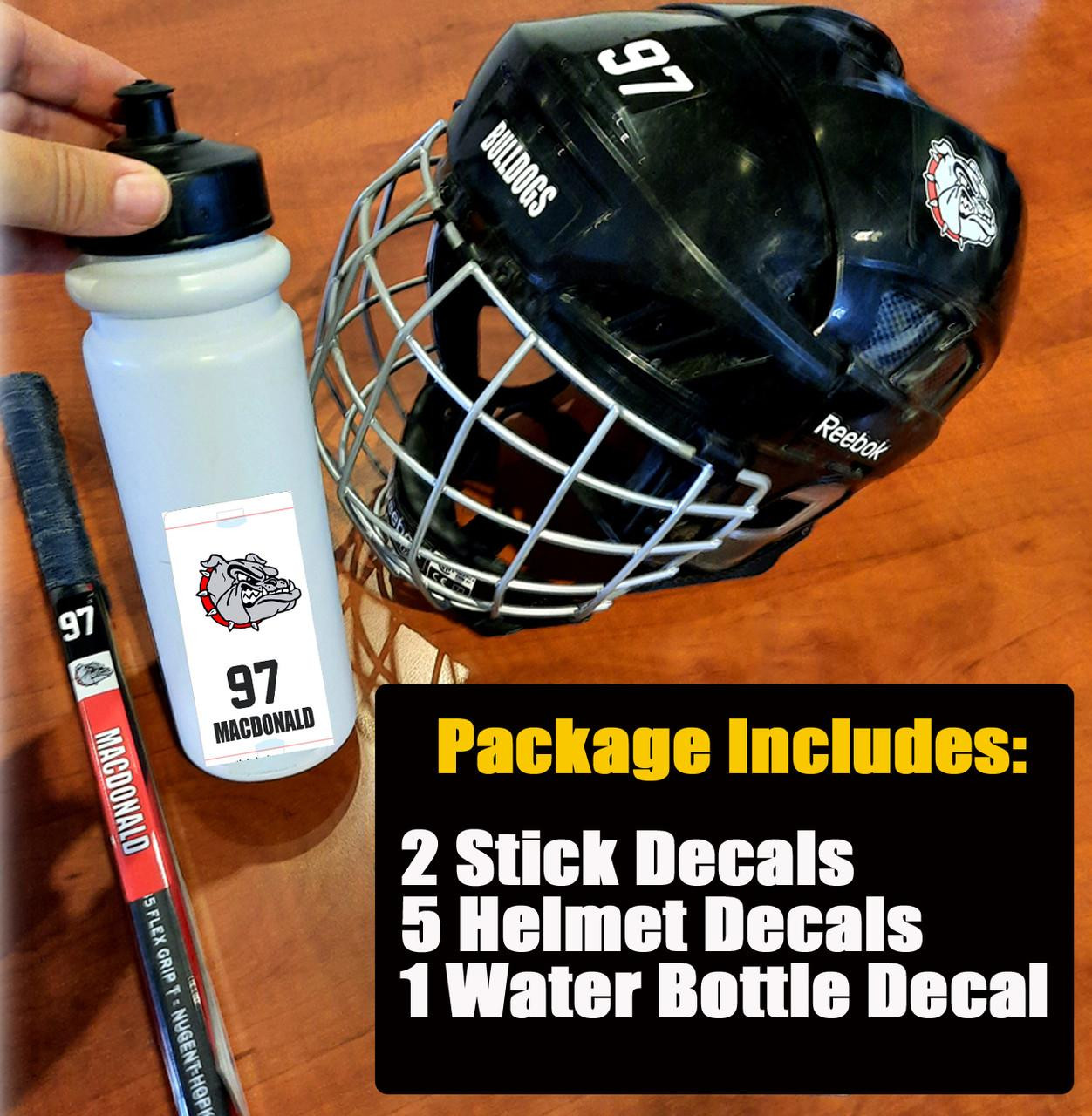 Stinky Lockers Personalized Hockey | Ringette | LAX Sticker Pack 