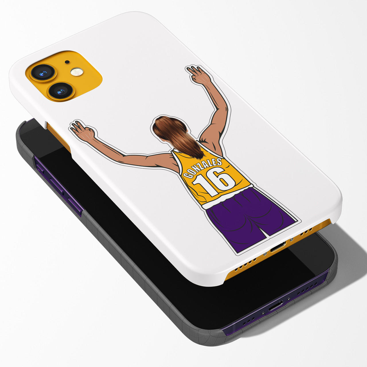 Stinky Lockers Personalized Basketball Stickers for Water Bottle | Laptop | or Cell Phone 