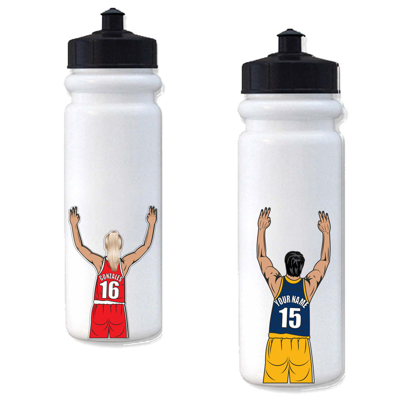 Stinky Lockers Personalized Basketball Stickers for Water Bottle | Laptop | or Cell Phone