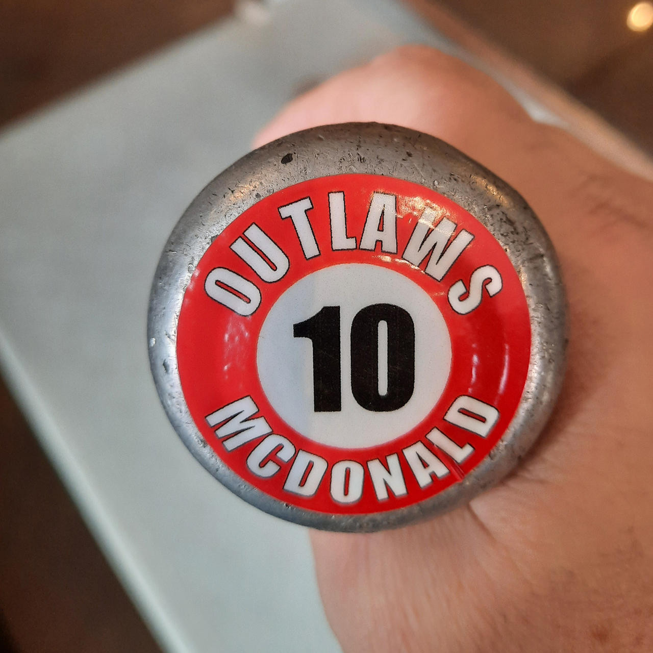 Stinky Lockers Personalized Baseball Bat Knob Stickers