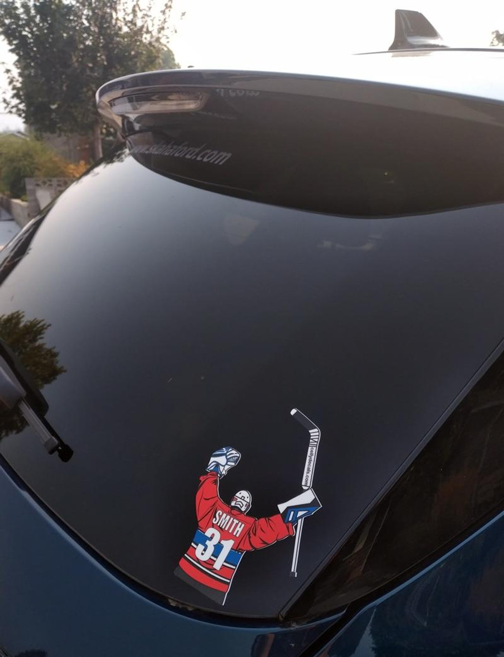 Personalized Hockey Window Sticker