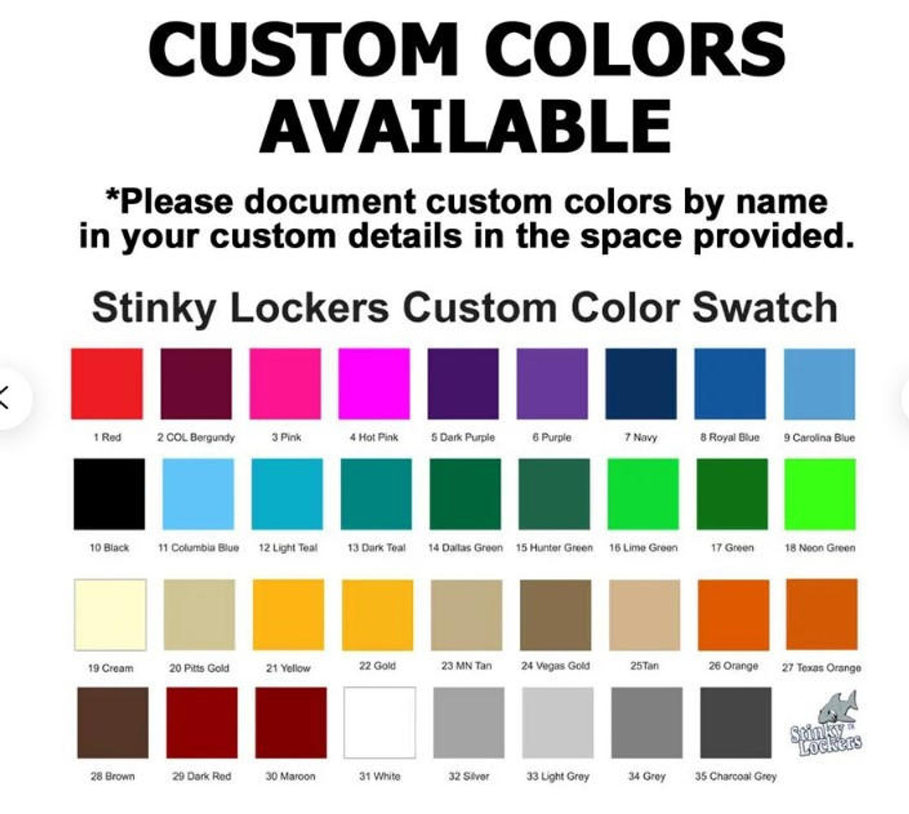 Stinky Lockers 1 FREE Celly Decal+ $ 2.99 S&H 