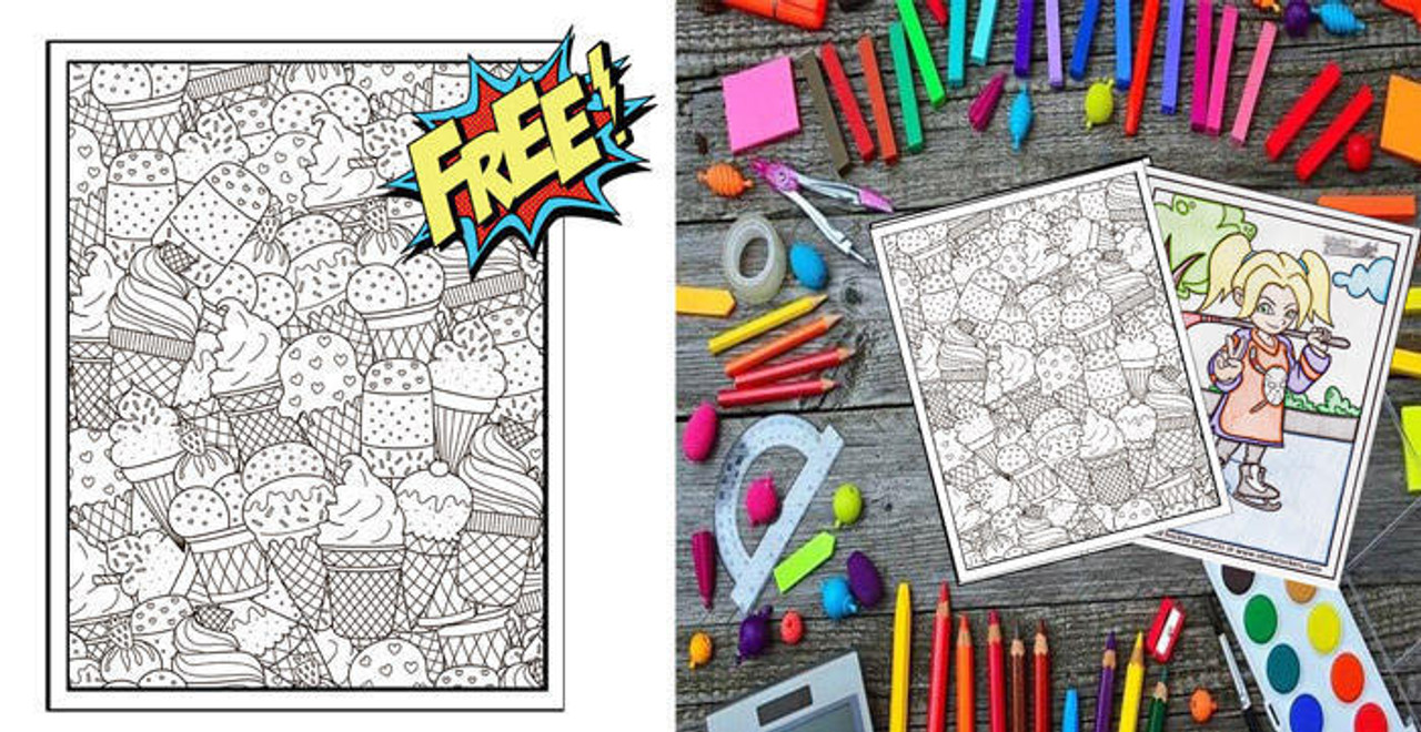 Stinky Lockers Free Coloring Page Digital Download