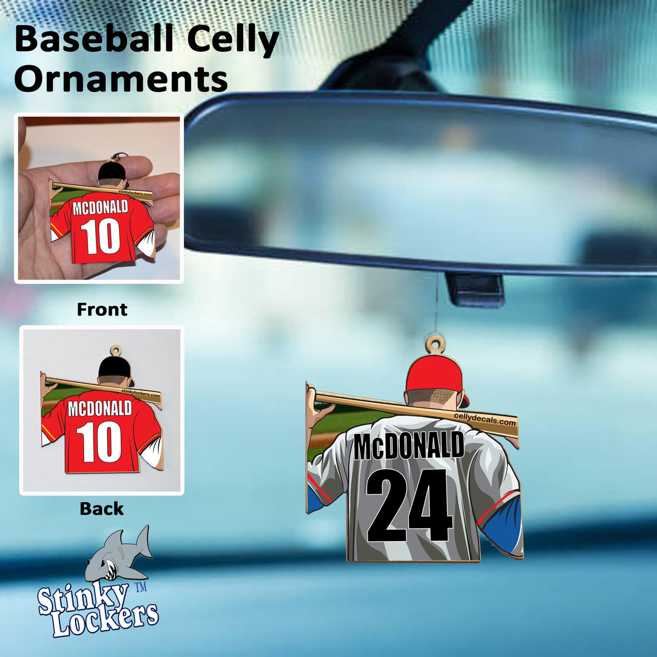 Personalized Color Baseball Ornament for Your Baseball Player