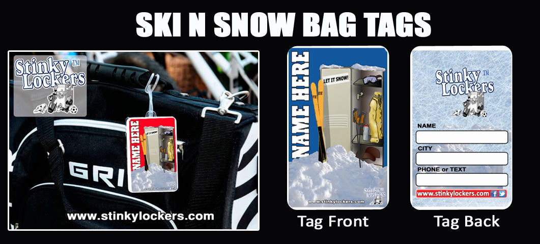 Personalized Skiing Luggage Tag