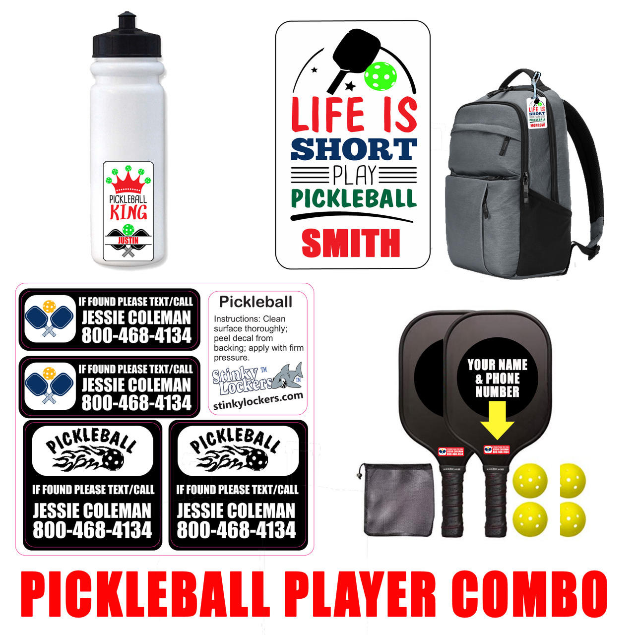 Pickleball Player Combo