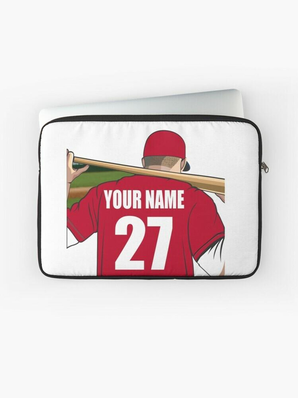 Stinky Lockers Personalized Baseball Laptop Sleeve