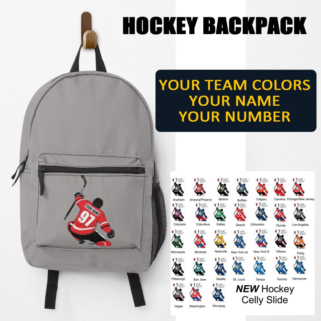 Stinky Lockers Personalized Hockey Backpack 