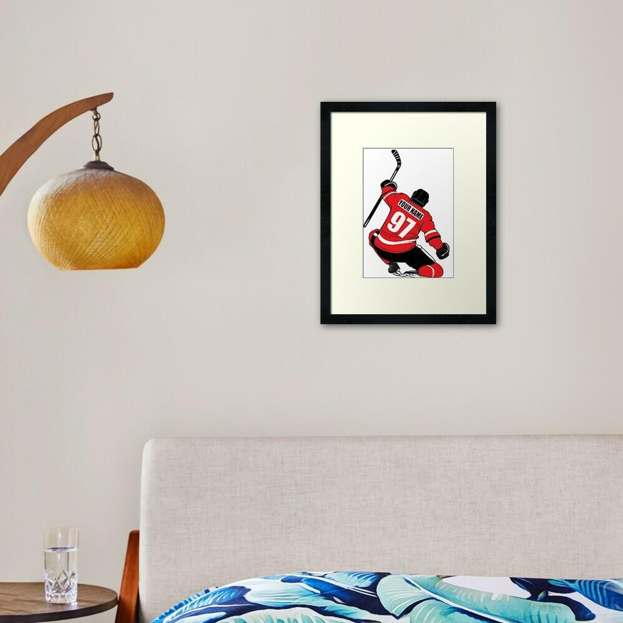 Stinky Lockers Personalized Hockey Framed Art Print