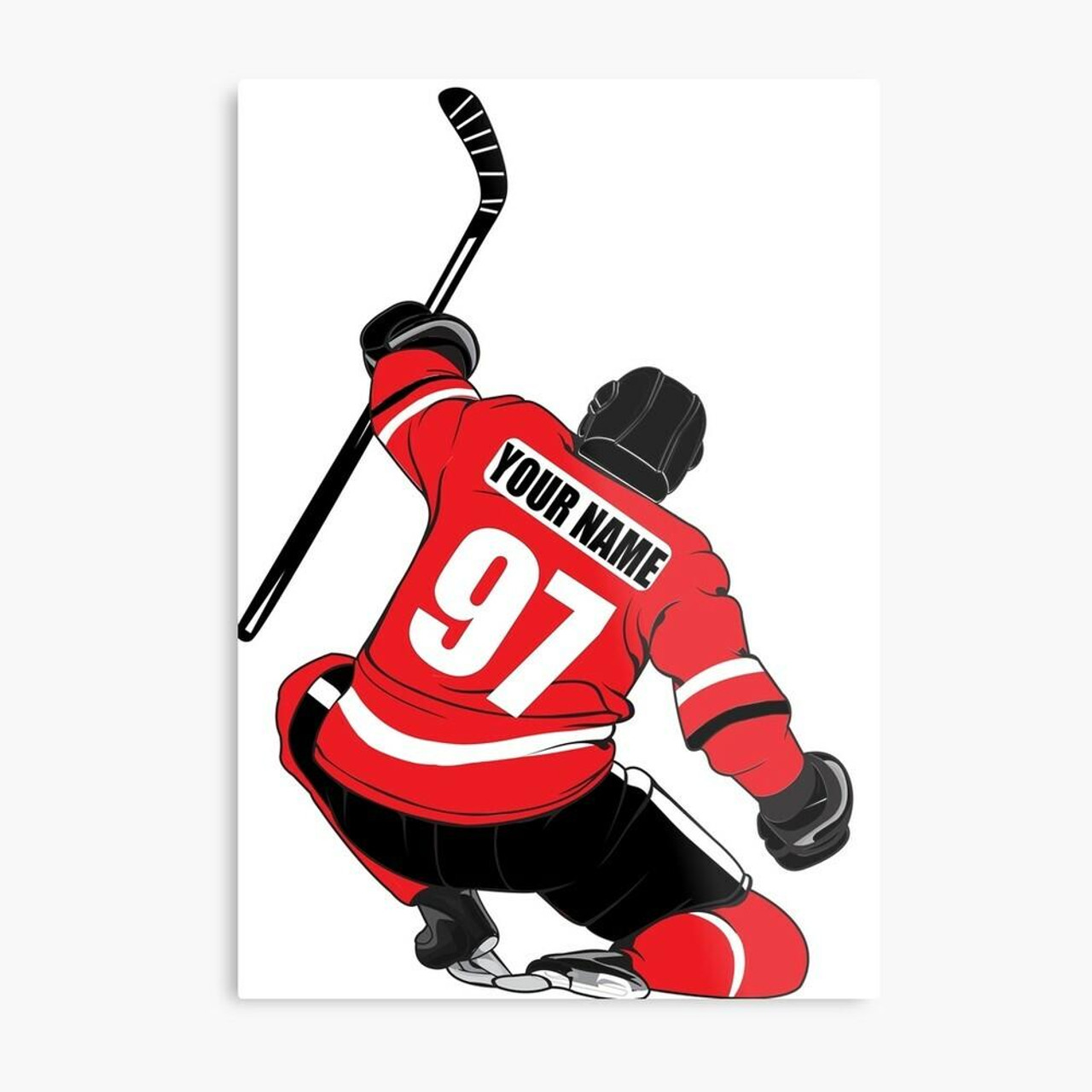 Stinky Lockers Personalized Hockey Metal Print