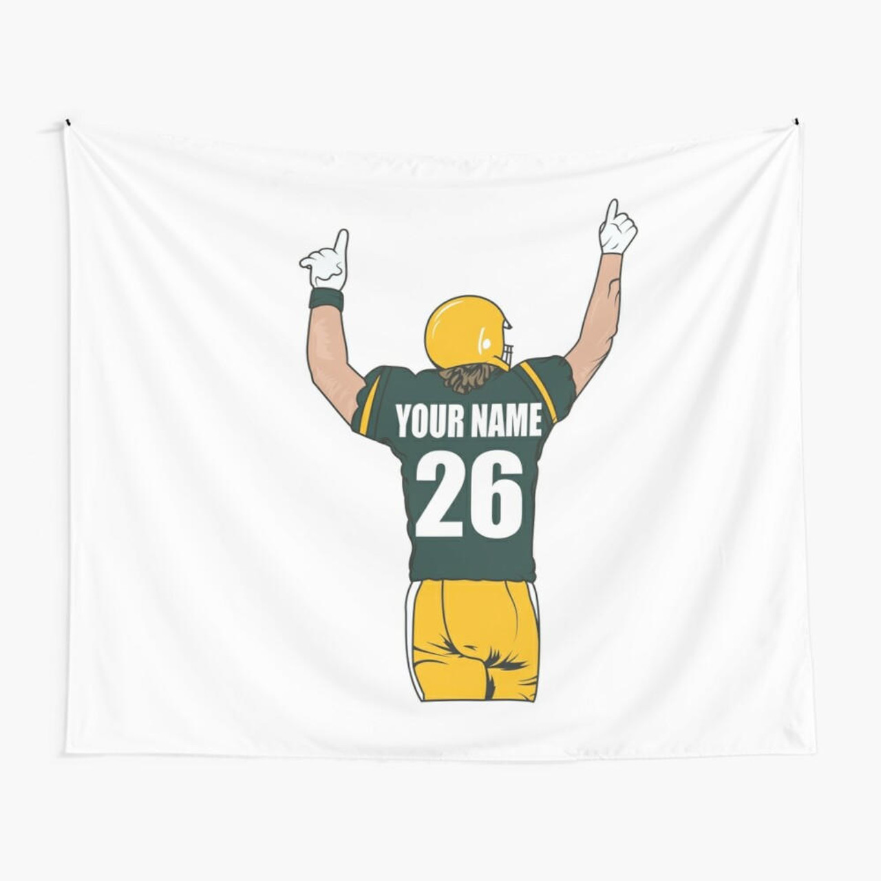 Stinky Lockers Personalized Football Tapestry