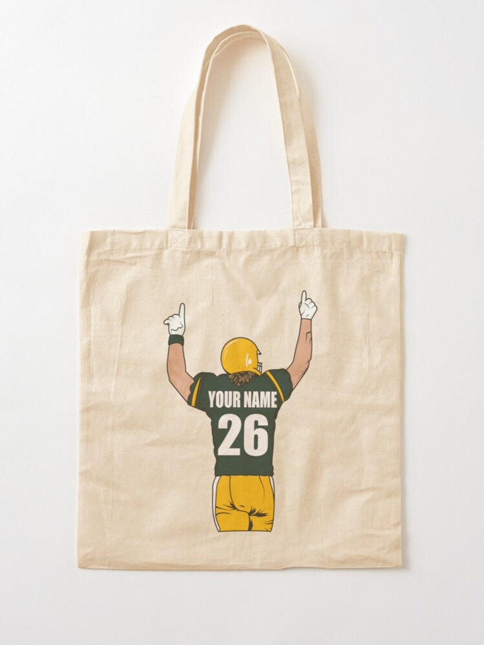 Stinky Lockers Personalized Football Cotton Tote Bag