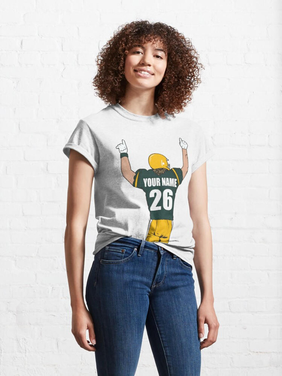 Stinky Lockers Personalized Football Classic T-Shirt