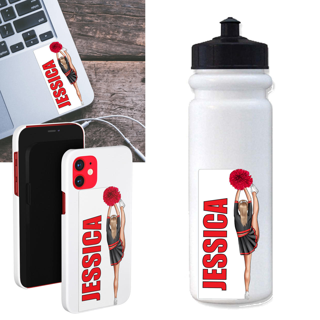 Sports Water Bottle Personalized, Sports Water Bottle, Volleyball, Dance,  Soccer, Cheer, Baseball, Team Water Bottles, Kids Christmas Gifts 