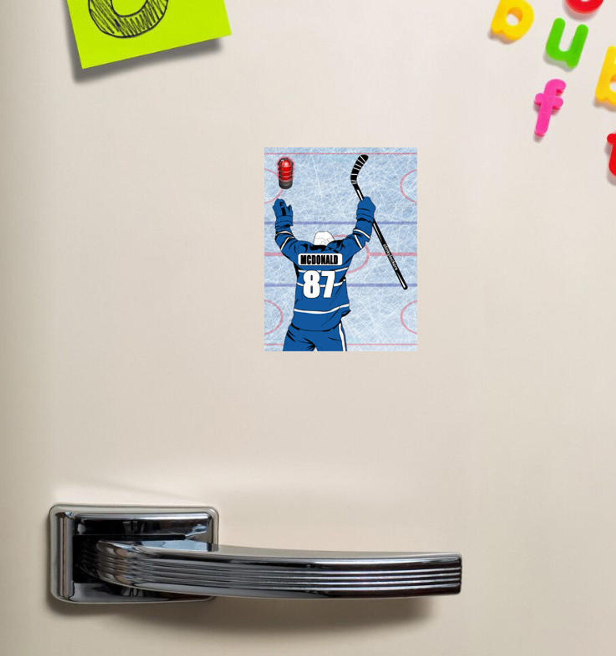 Stinky Lockers Set of 2 Personalized Hockey Magnet-Duplicate