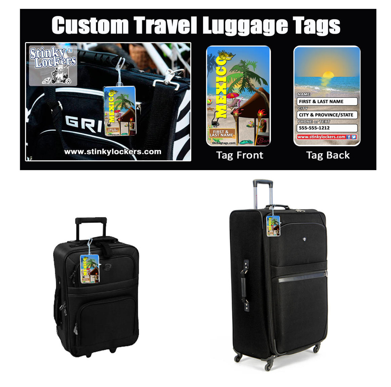 Customized Luggage Tags Travel Bag Labels Suitcase Tags Travel