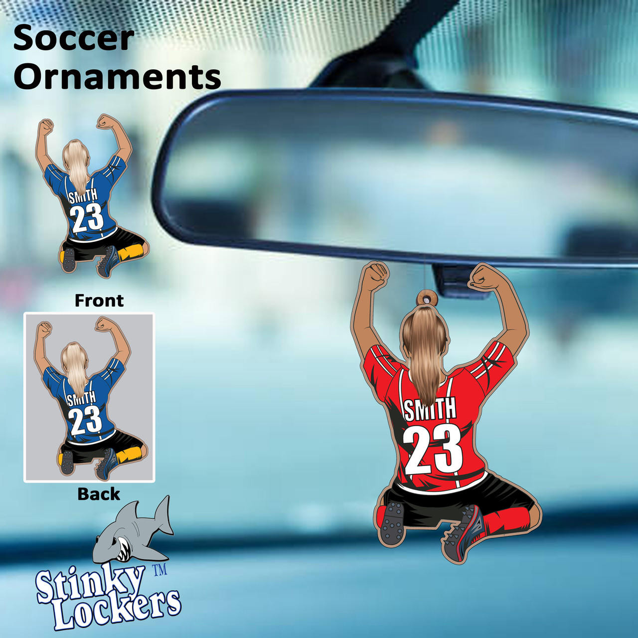 Stinky Lockers Personalized Soccer Ornament