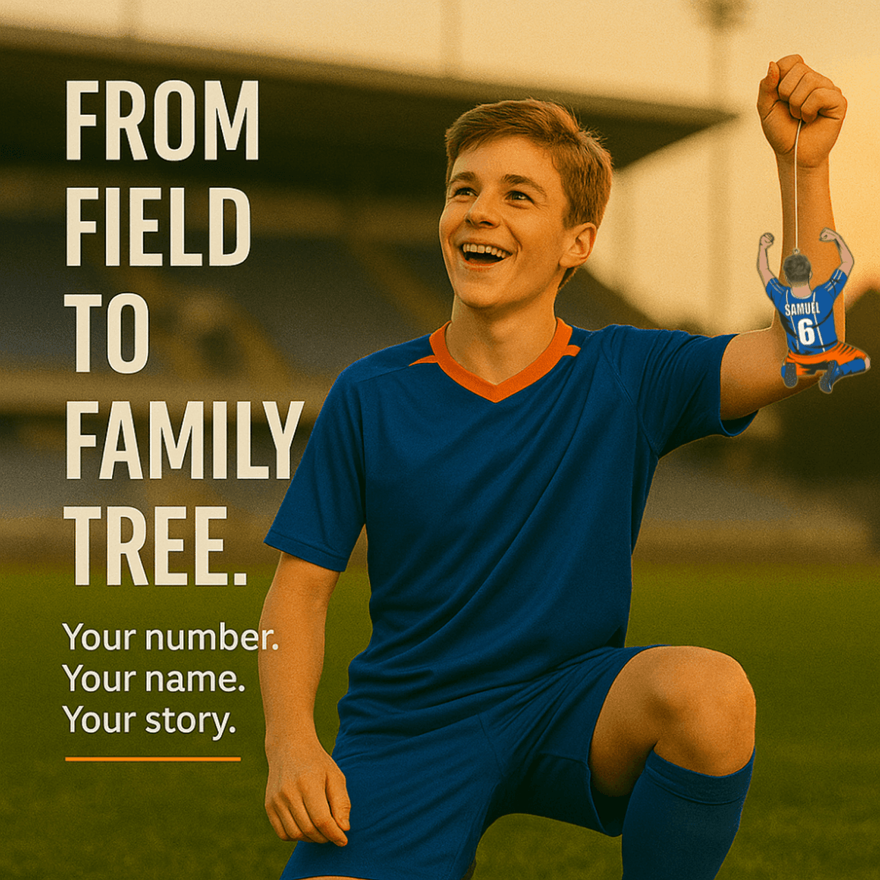 Stinky Lockers Personalized Soccer Slide Ornament  Stinky Lockers Personalized Soccer Slide Ornament