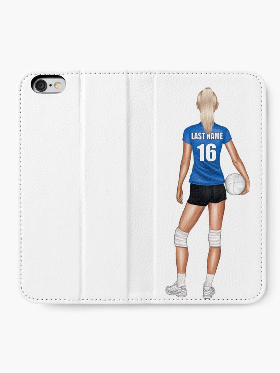 Stinky Lockers Personalized Volleyball iPhone Wallet 