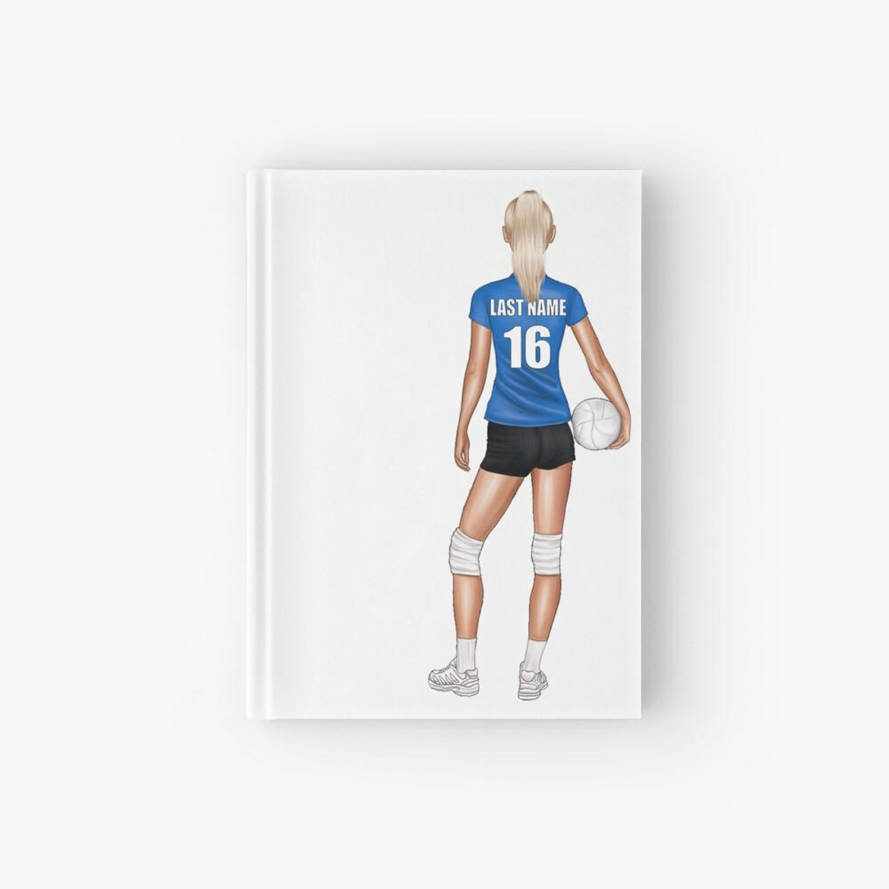 Stinky Lockers Personalized Volleyball Hardcover Journal 