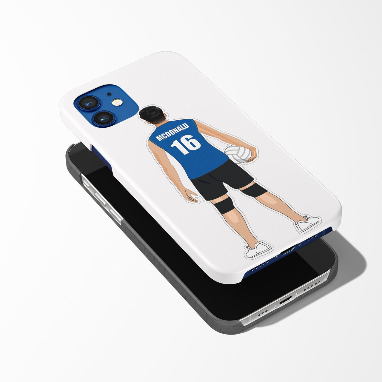 Stinky Lockers Personalized Male Volleyball Sticker