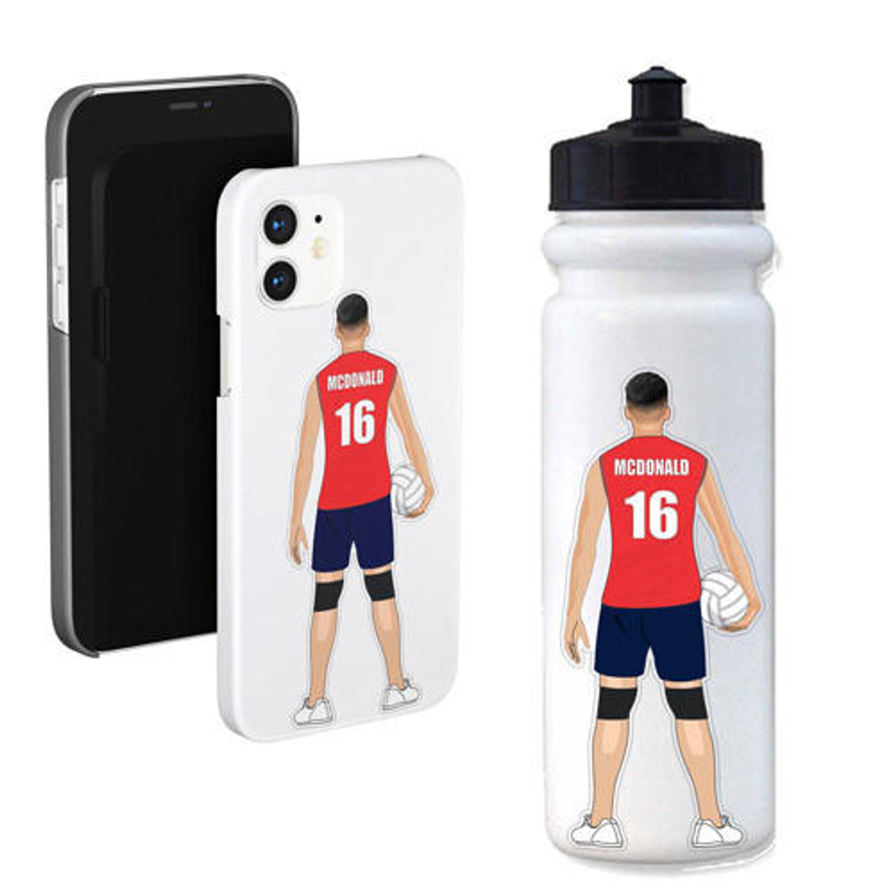 Stinky Lockers Personalized Male Volleyball Sticker